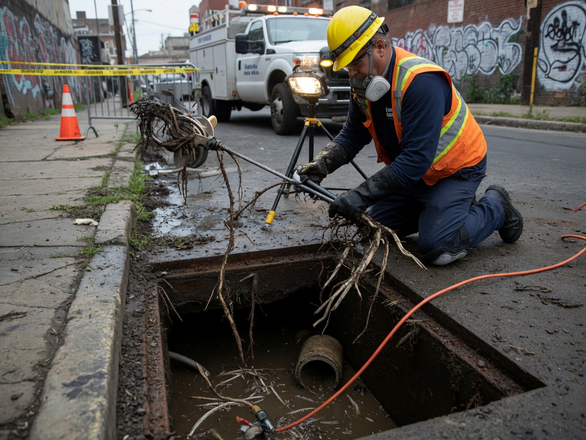 Sewer Root Removal in Newark, DE